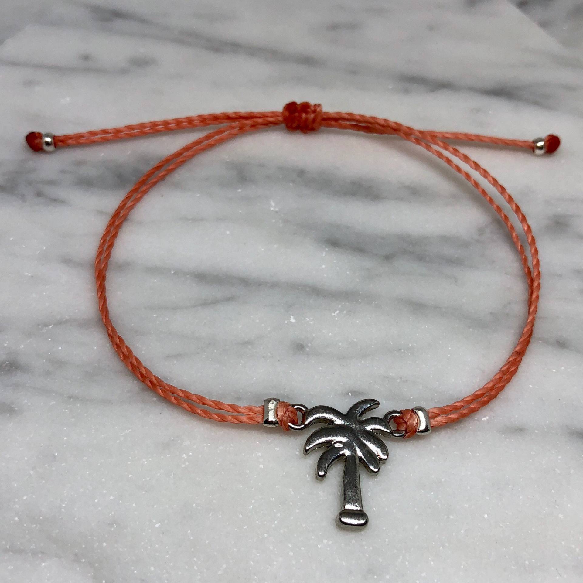 Palmen Armband, Schnur Verstellbares Bettelarmband, Einfaches Individuelles Geschenke Für Sie, Brautjungfer Palmen Armband, Schnur Verstellbares Bettelarmband, Einfaches Individuelles Geschenke Für Sie, Brautjungfer von CreativeDreamerShop