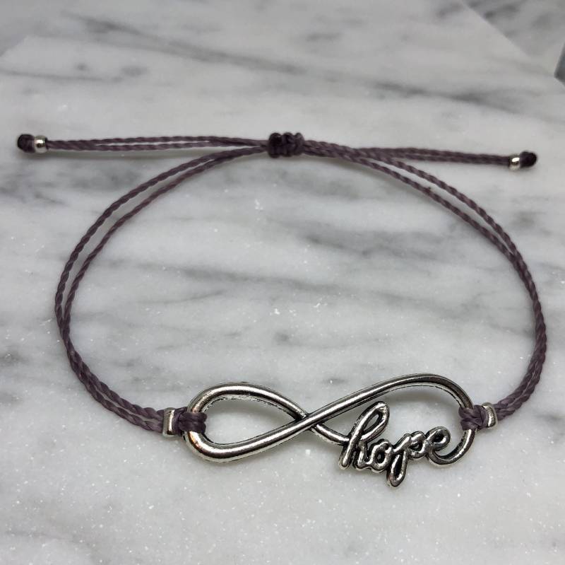 Unendlichkeit Hoffnung Armband, Schnur Verstellbares Bettelarmband, Einfaches Benutzerdefinierte Geschenke Für Sie, Brautjungfer von CreativeDreamerShop