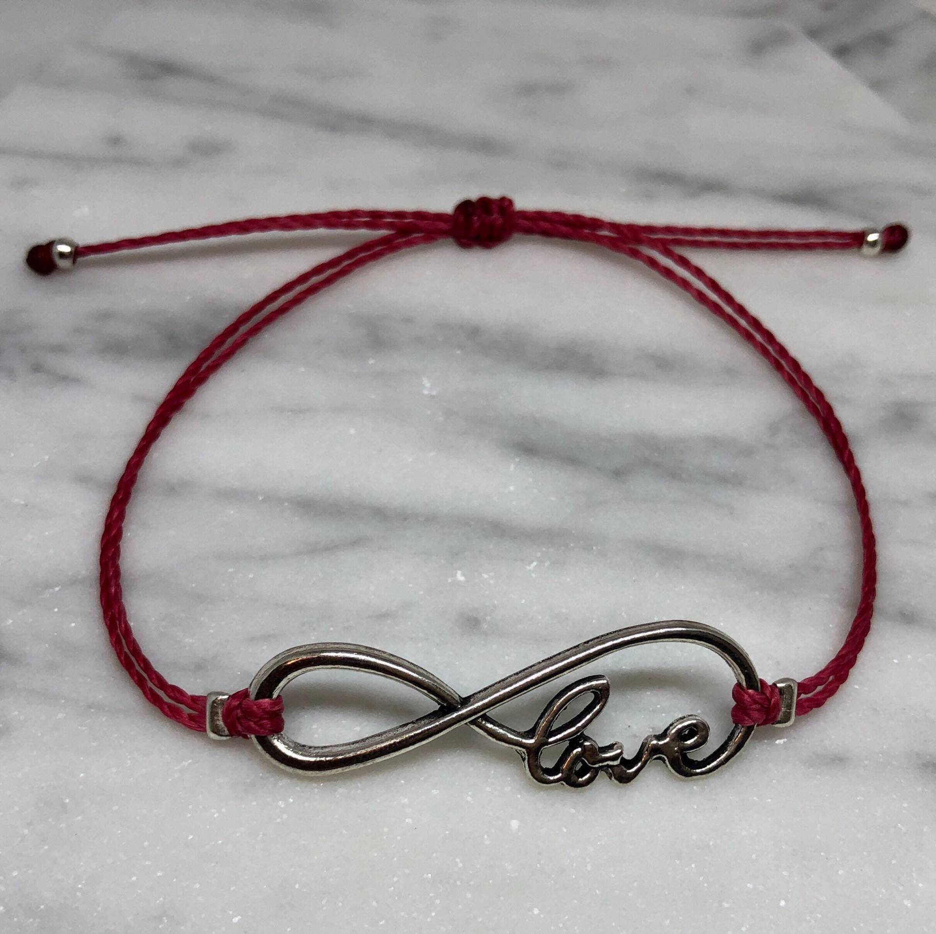 Unendlichkeit Liebe Armband, String Verstellbares Bettelarmband, Einfaches Benutzerdefinierte Geschenke Für Sie, Brautjungfer Unendlichkeit Liebe Armband, String Verstellbares Bettelarmband, Einfaches Benutzerdefinierte Geschenke Für Sie, Brautjungfer von CreativeDreamerShop