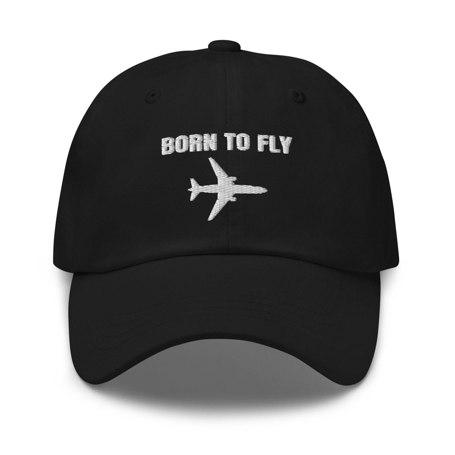 Born To Fly Hut, Pilot Geschenk, Geschenk Für Pilot, Piloting, Flugzeug Bestickte Mütze, Baseballmütze, Bestickt von CreativeHats4You