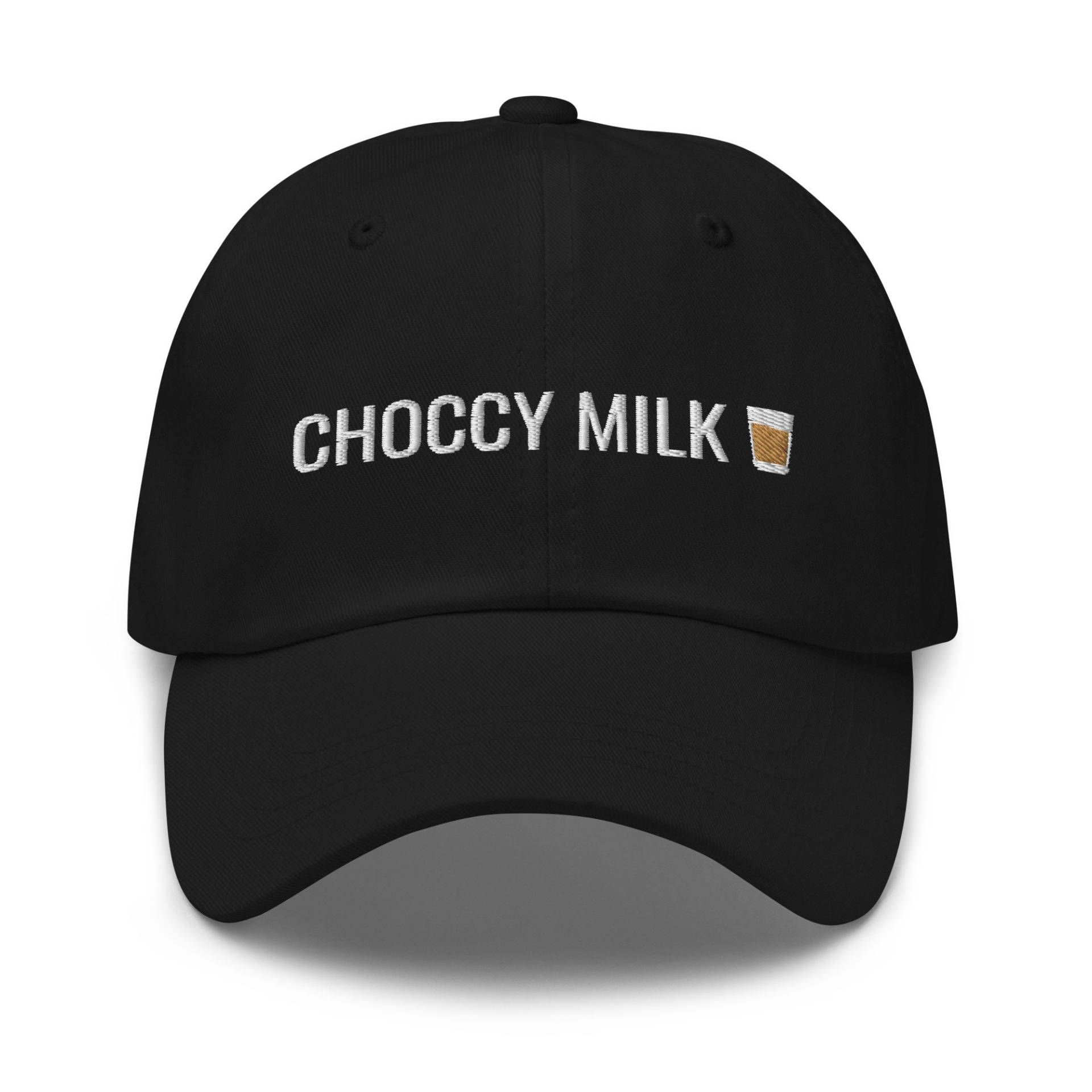 Choccy Milk Hat, Schokoladenmilch, Bestickter Hut, Baseballmütze, Bestickte Mütze, Papa Meme von CreativeHats4You