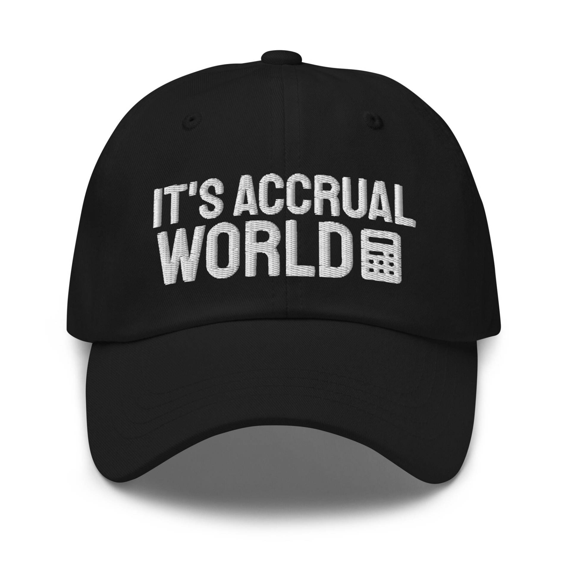 Es Ist Accrual World Hut, Accounting Geschenk, Accountant Bestickte Mütze, Baseballmütze, Papa von CreativeHats4You