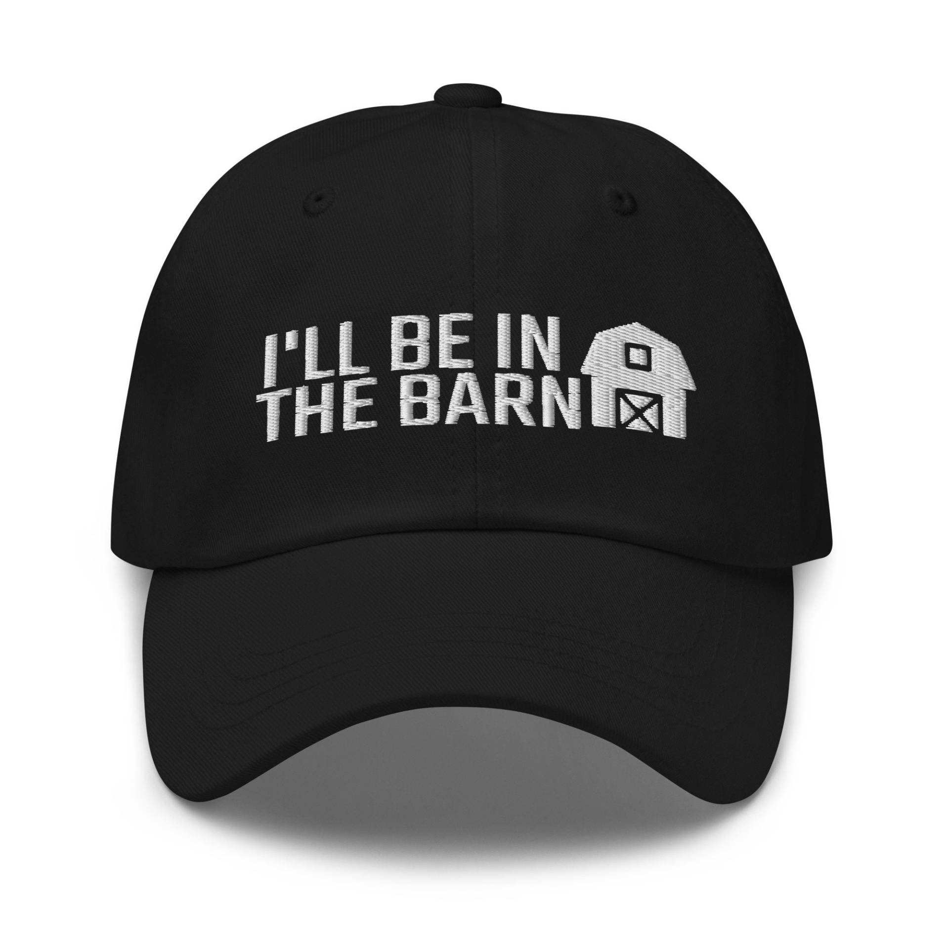 I'll Be in The Barn Hut, Farmer-Geschenk, Farmer-Hut, Farming-Hut, Farming-Geschenk, Farm-Geschenk, Bestickter Baseballmütze, Papa Hut von CreativeHats4You