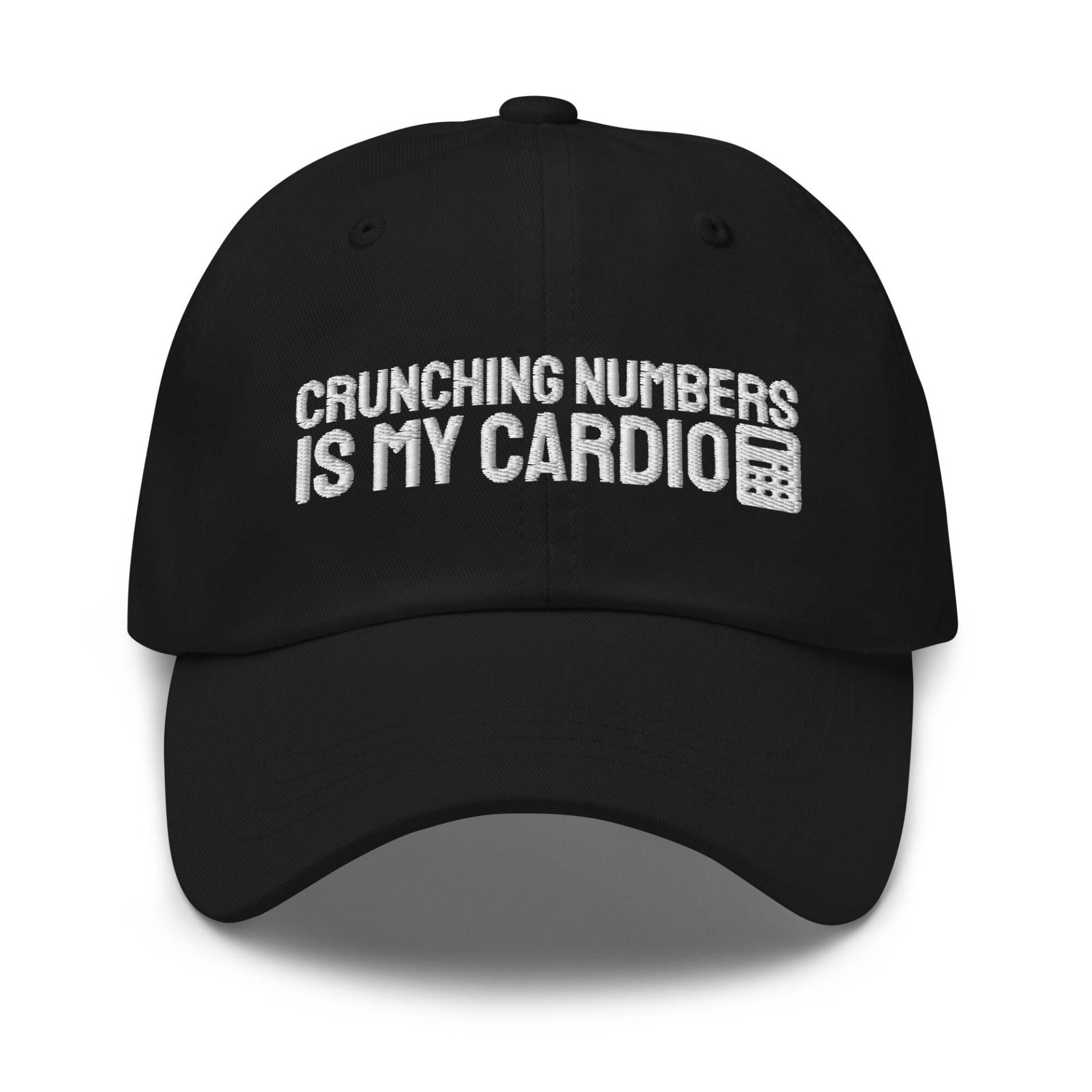 Knirschende Zahlen Ist Mein Cardio-Hut, Accounting-Geschenk, Accounting-Hut, Accountant-Hut, Accountant-Geschenk, Bestickter Hut, Baseballmütze, Papa von CreativeHats4You