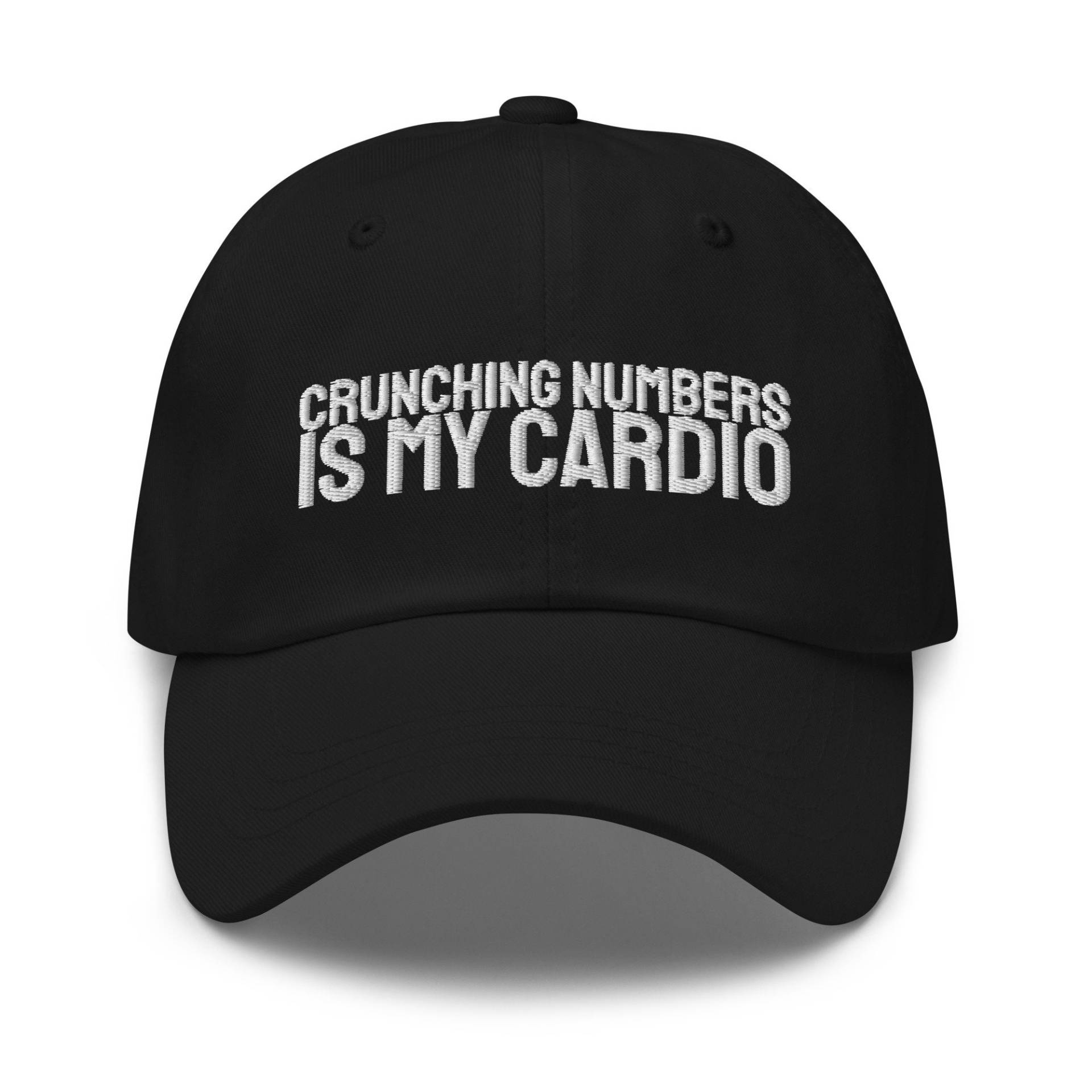 Knirschende Zahlen Ist Mein Cardio-Hut, Buchhalter-Geschenk, Buchhalter-Hut, Bestickter Hut, Baseballmütze, Besticken von CreativeHats4You