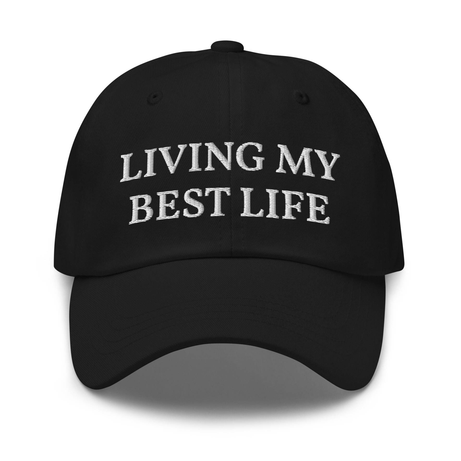 Living My Best Life Hut, Teen Geschenk, Motivation, Bestickter Baseballmütze, Bestickte Mütze, Papa Trucker von CreativeHats4You