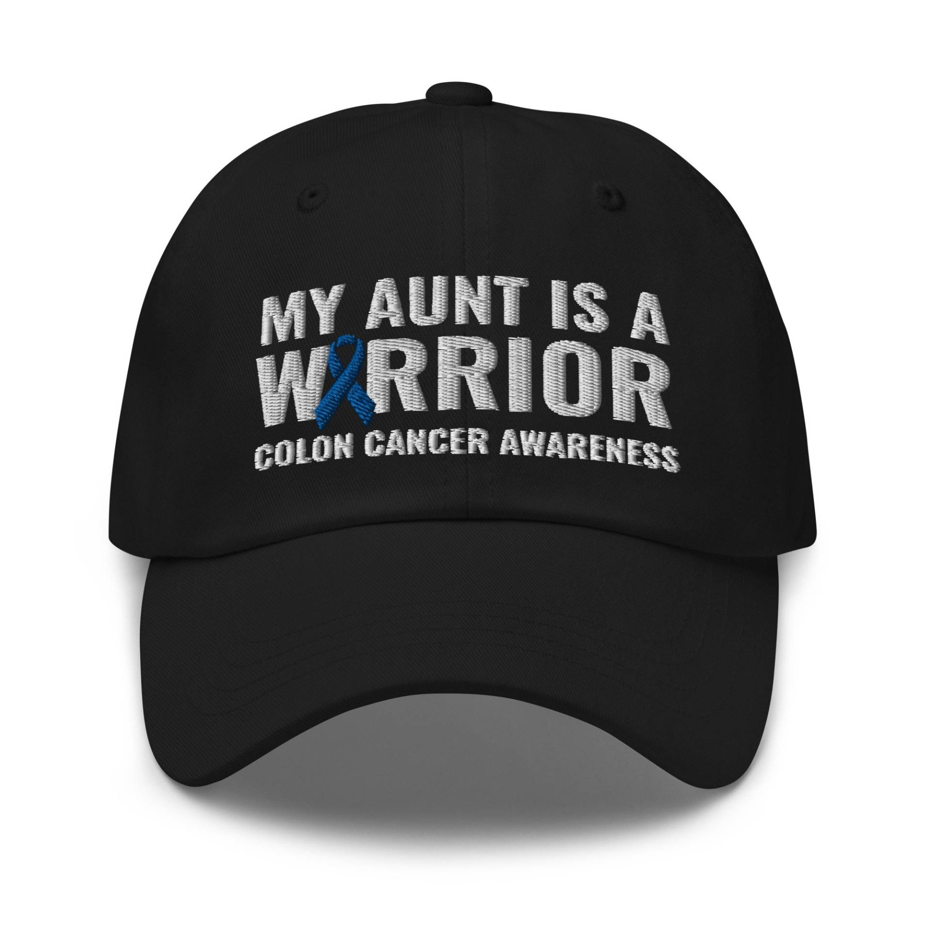 Meine Tante Ist Ein Krieger-Hut, Doppelpunkt-Krebs, Krebsbewusstsein, Gestickter Hut, Baseballmütze, Gestickte Mütze, Papa Krebs Geschenk von CreativeHats4You