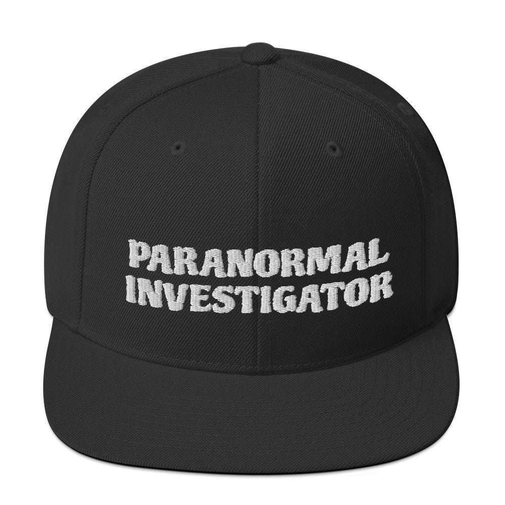 Paranormal Ermittler Hut, Geisterjäger, Geisterjagd, Bestickte Mütze, Baseballmütze, Flache Schirmmütze, Ballmütze, Krempe Paranormal Ermittler Hut, Geisterjäger, Geisterjagd, Bestickte Mütze, Baseballmütze, Flache Schirmmütze, Ballmütze, Krempe von CreativeHats4You