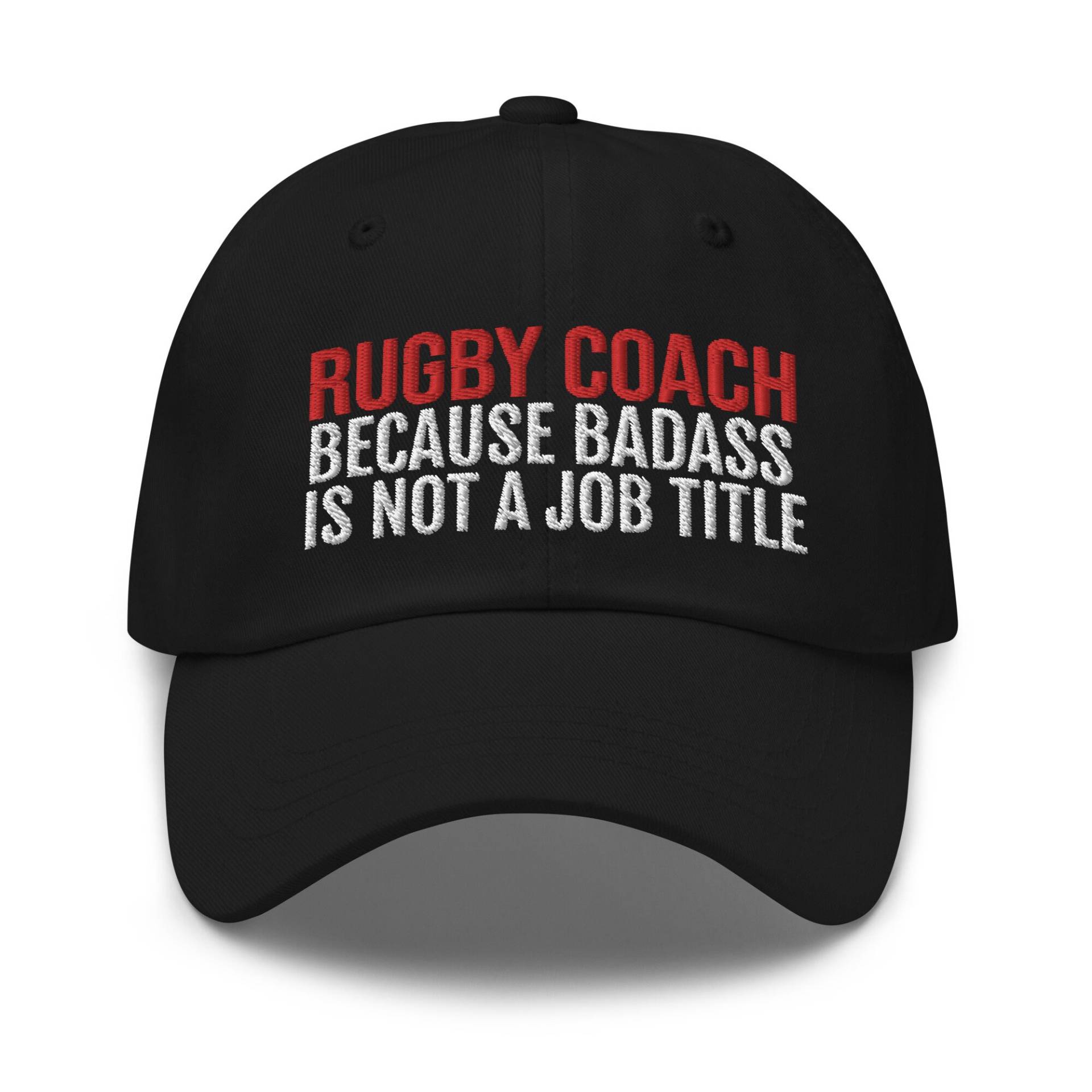 Rugby-Trainer, Weil Badass Kein Job-Titel-Hut Ist, Gestickter Hut, Baseballmütze von CreativeHats4You