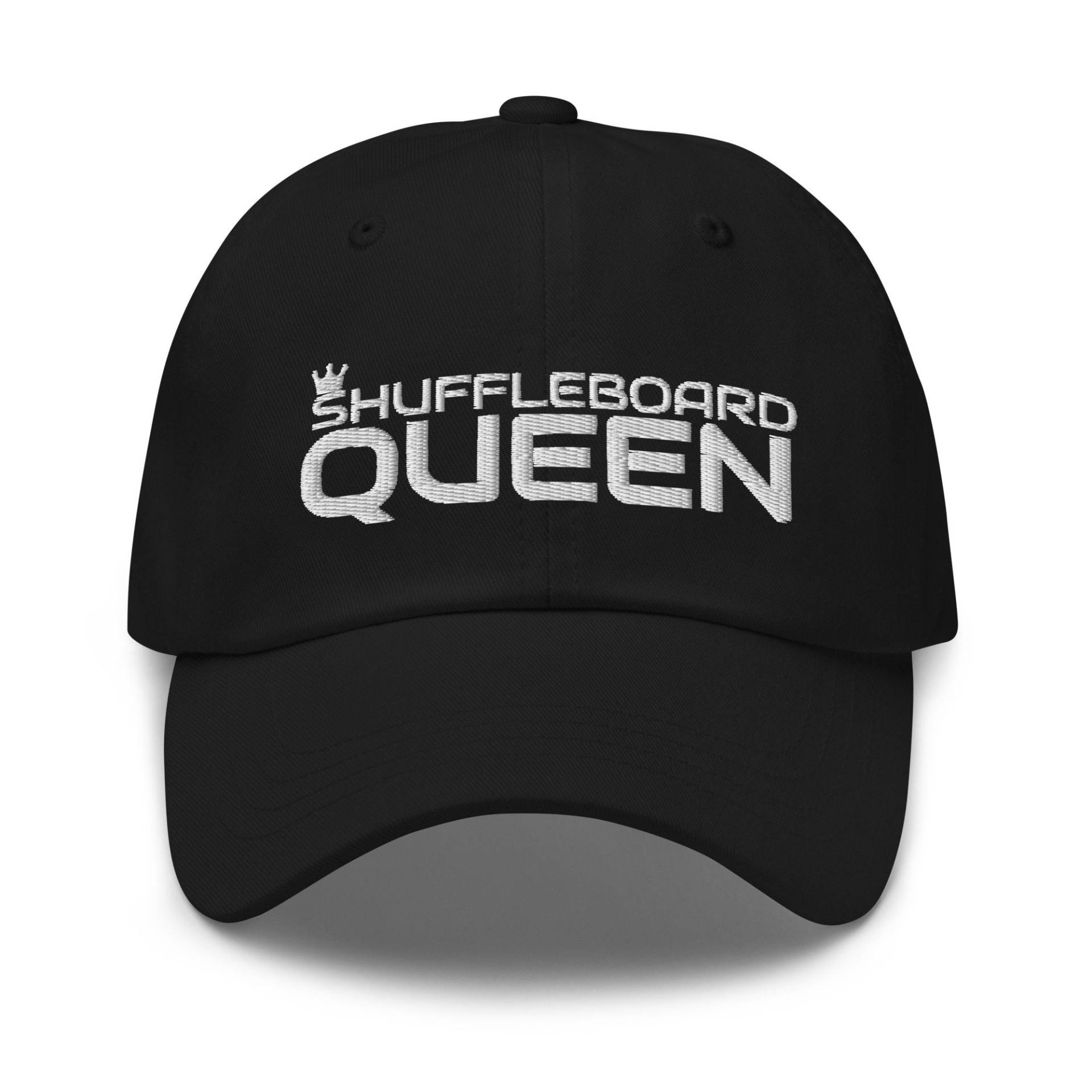 Shuffleboard Queen Hut, Spieler, Bestickte Mütze, Baseballmütze, Papa Trucker von CreativeHats4You