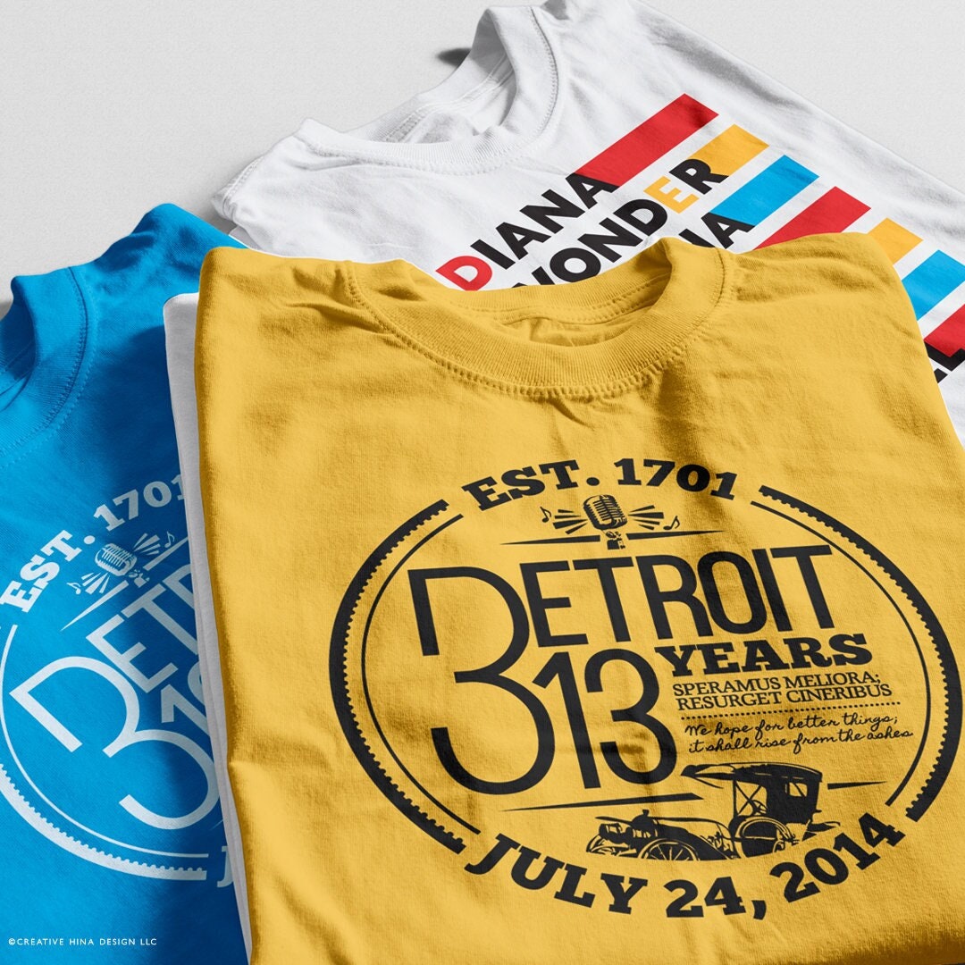 Detroit | 313 Geburtstag T-Shirt Detroit | 313 Geburtstag T-Shirt von CreativeHina
