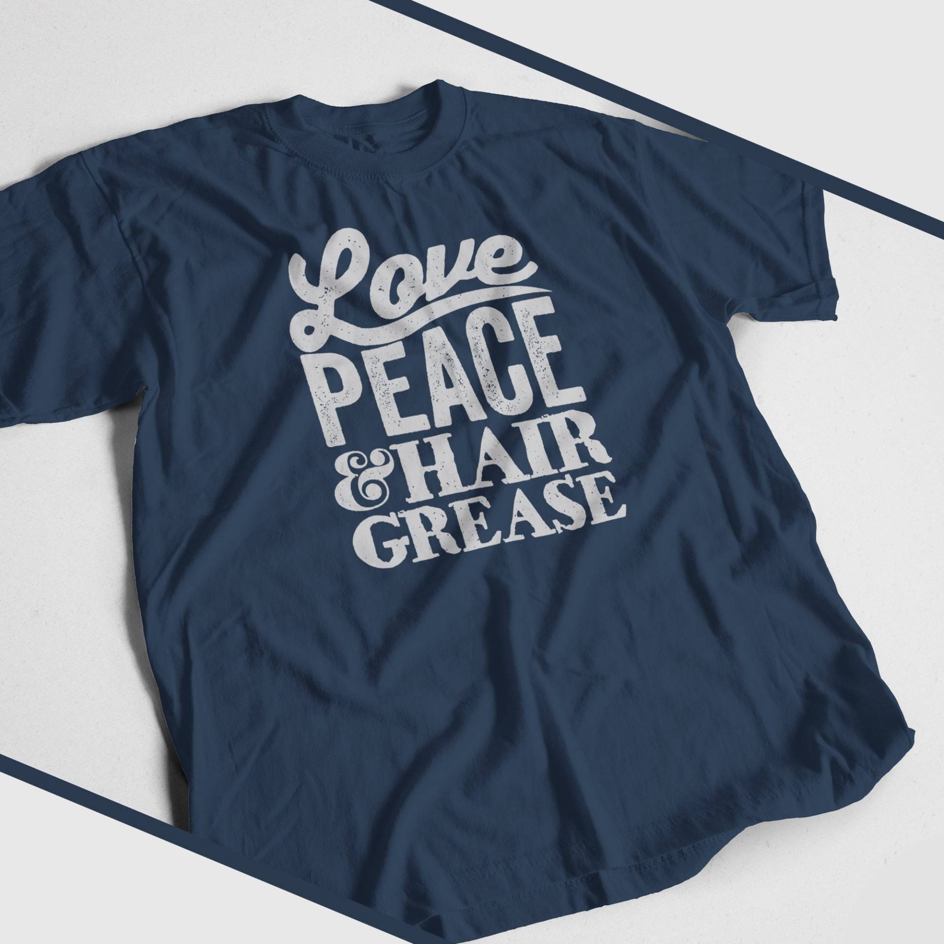 Love, Peace & Haarfett T-Shirt Love, Peace & Haarfett T-Shirt von CreativeHina