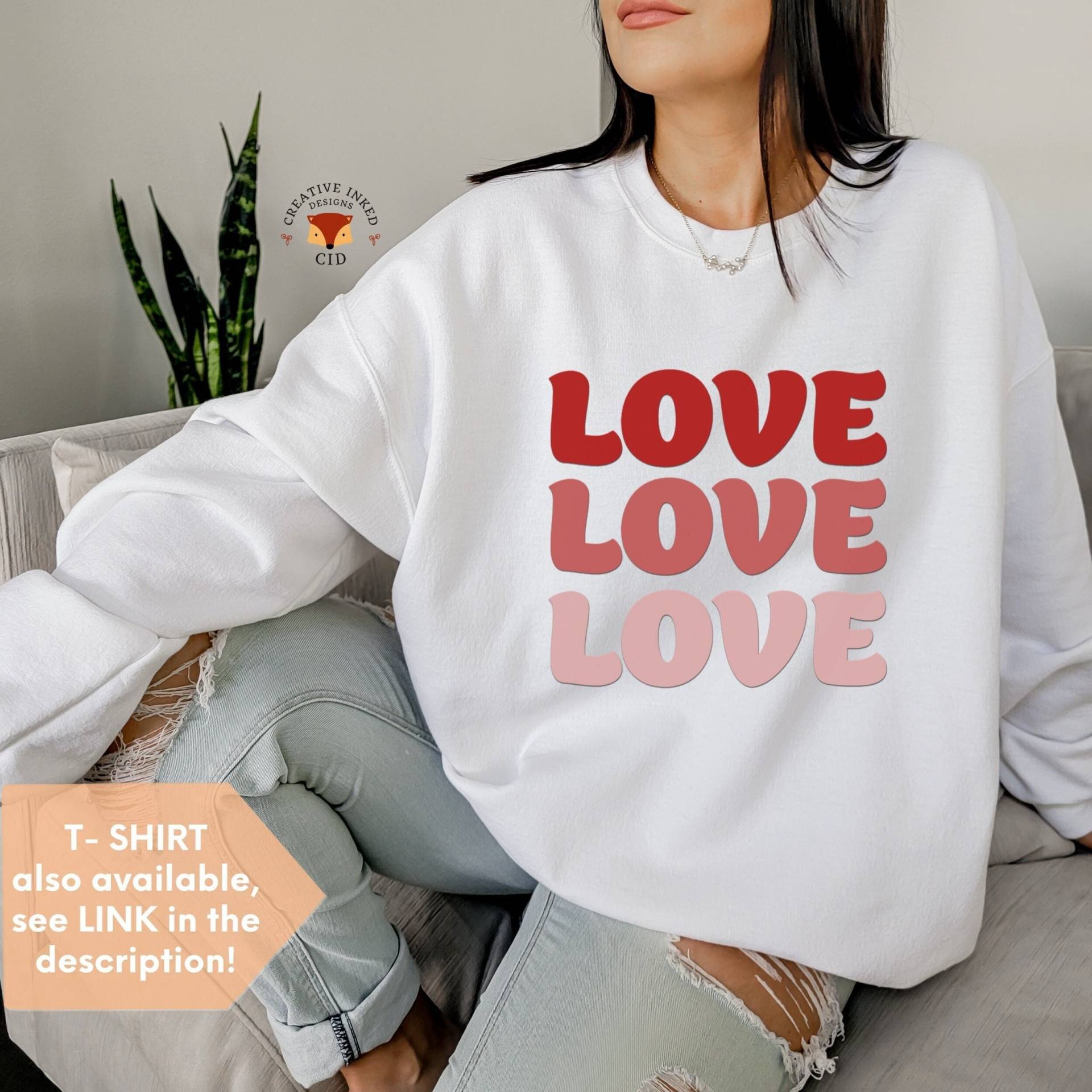 Valentines Shirt, Sweater, Sweatshirt, Geschenk Für Freund, Valentinstag Shirts Frauen, Love Day, Liebhaber, Sie von CreativeInkedDesigns