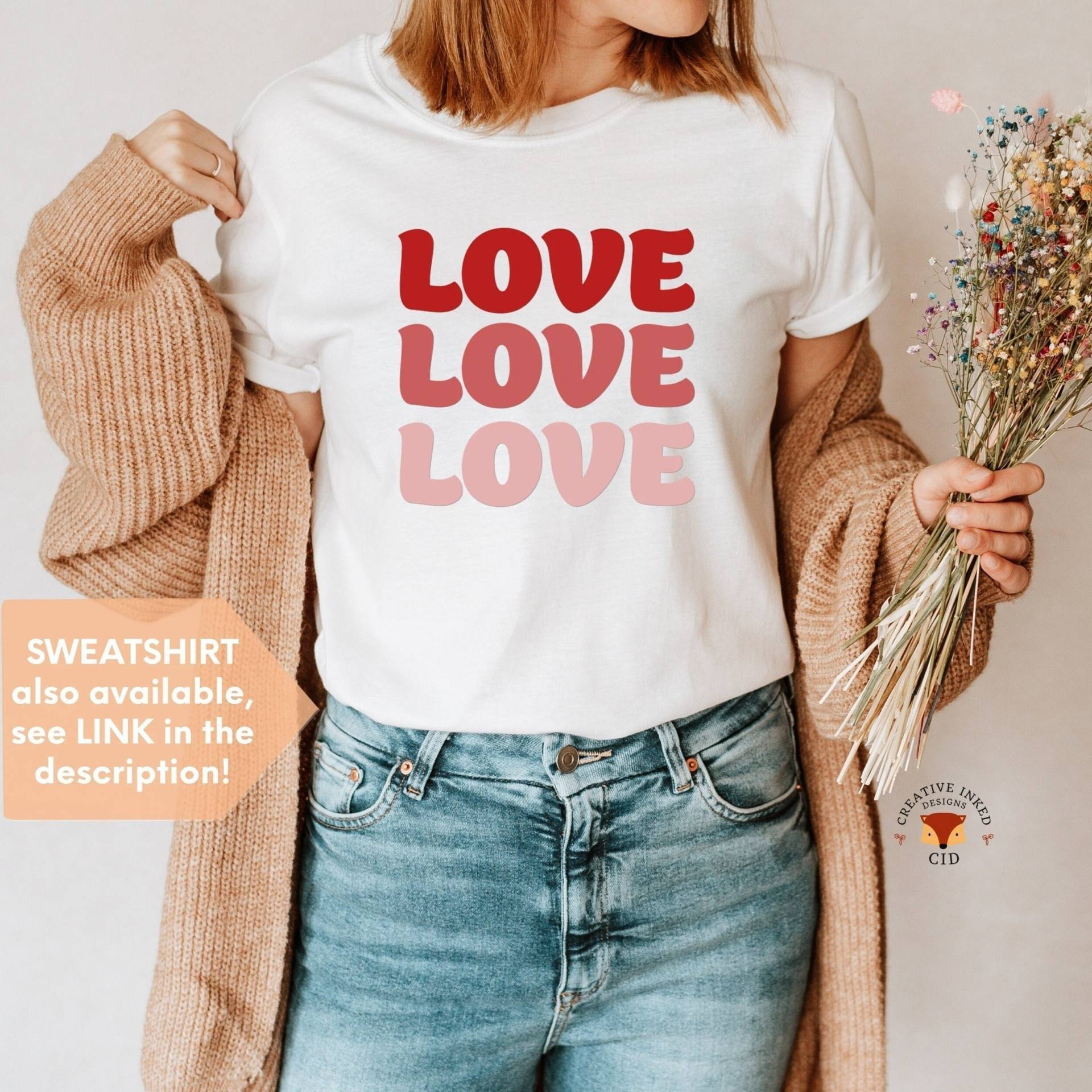 Valentinstag Shirt, Geschenk, Geschenk Für Freundin, Herz Shirts Frauen, Tag Der Liebe, Sie, Liebhaber von CreativeInkedDesigns