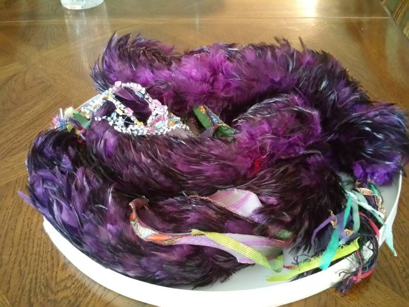 Wickelschal Boa Royal Violett 7' Lang Cirque Du Soleil Karneval Kostüm von CreativeOrbit