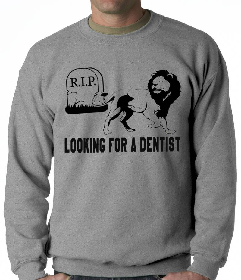 Auf Der Suche Nach Einem Zahnarzt Erwachsenen Mens Rundhals Sweatshirt #3042 von CreativeShirtsNY