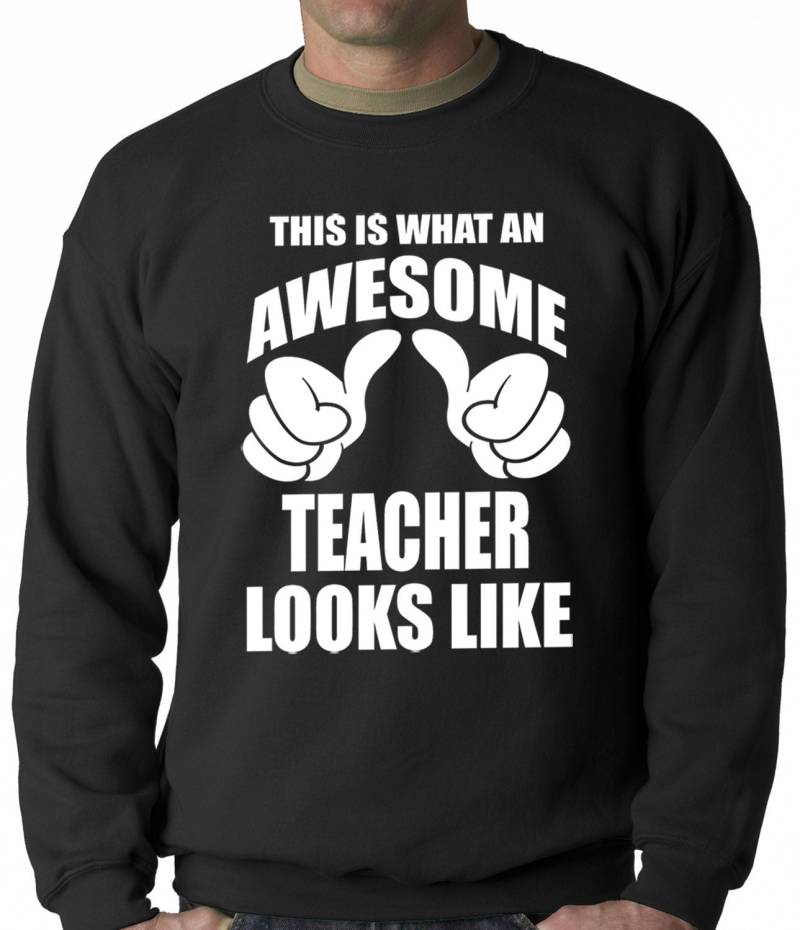 Beste Lehrer Je Erwachsenen Mens Rundhals Sweatshirt #2064 von CreativeShirtsNY