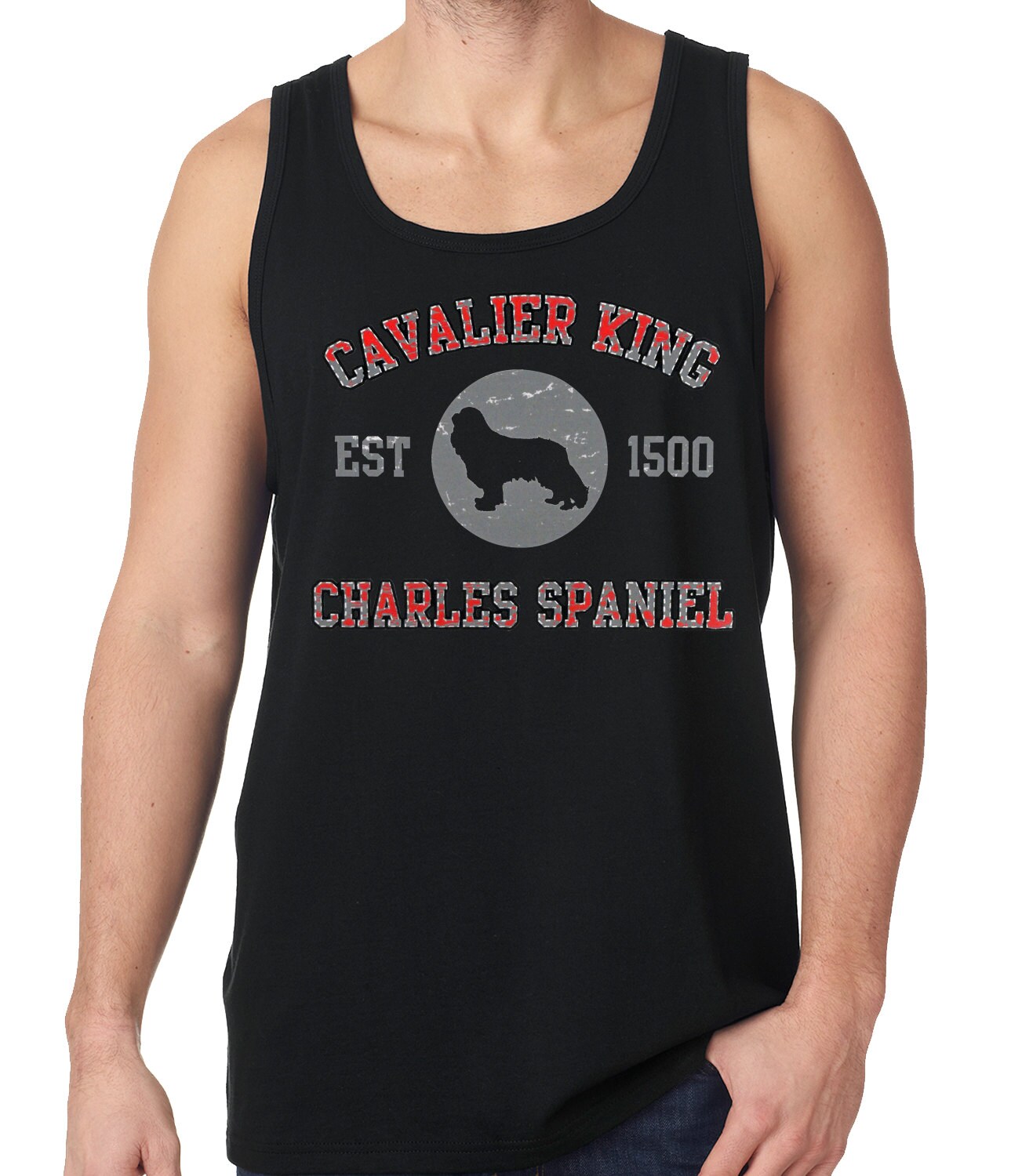 Cavalier King Charles Spaniel Est 1500 Lustige Herren Tanktop #2004 Cavalier King Charles Spaniel Est 1500 Lustige Herren Tanktop #2004 von CreativeShirtsNY