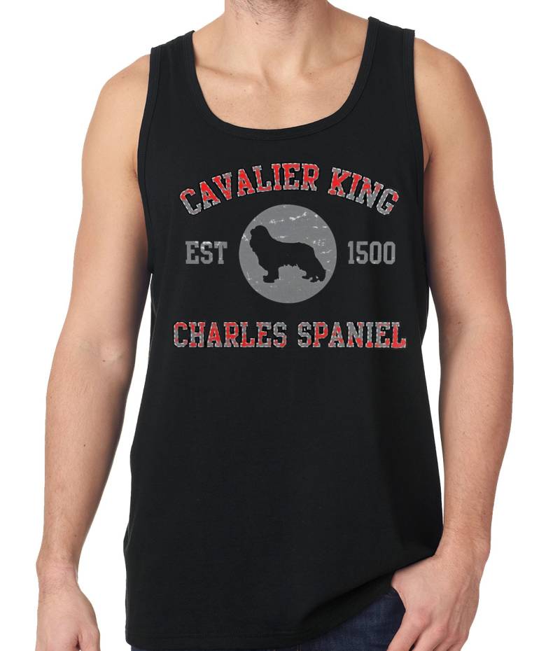 Cavalier King Charles Spaniel Est 1500 Lustige Herren Tanktop #2004 von CreativeShirtsNY