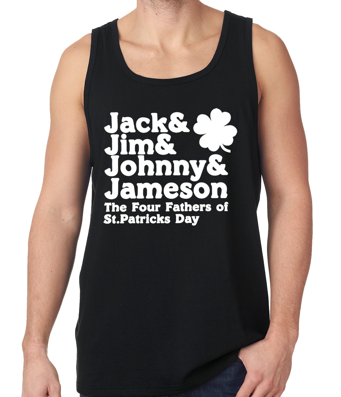Die Vier Kirchenväter St. Patricks Tag Herren Tank Top - #1009 von CreativeShirtsNY