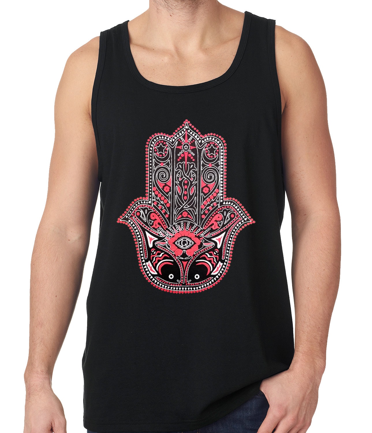 Hamsa - Hand Des Schutzes Lustige Herren Tank Top #b339 von CreativeShirtsNY