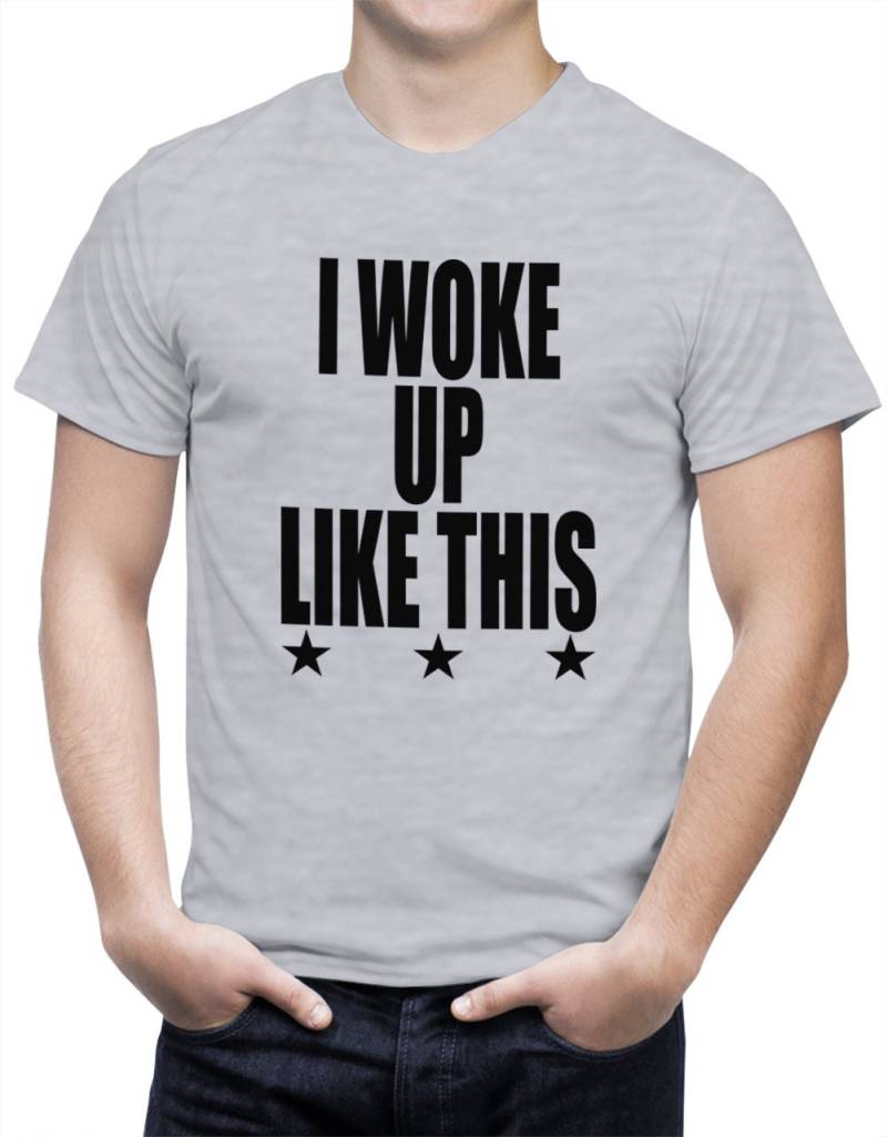 I Woke Up Wie Folgt W/stars Angesagten Hip Hop Herren T-Shirt - #1844 M von CreativeShirtsNY