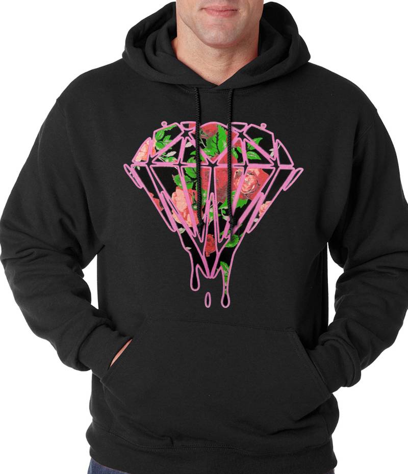 Rosen, Tropft Diamond Erwachsenen Mens Hoodie #b94 von CreativeShirtsNY
