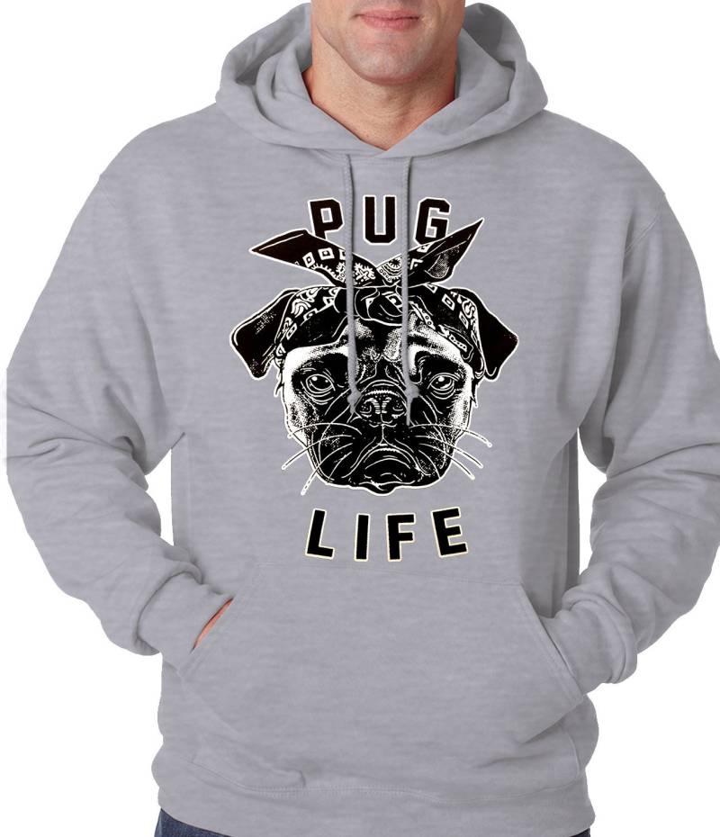 Tupug Mops Leben Erwachsen Mens Hoodie #b651 von CreativeShirtsNY