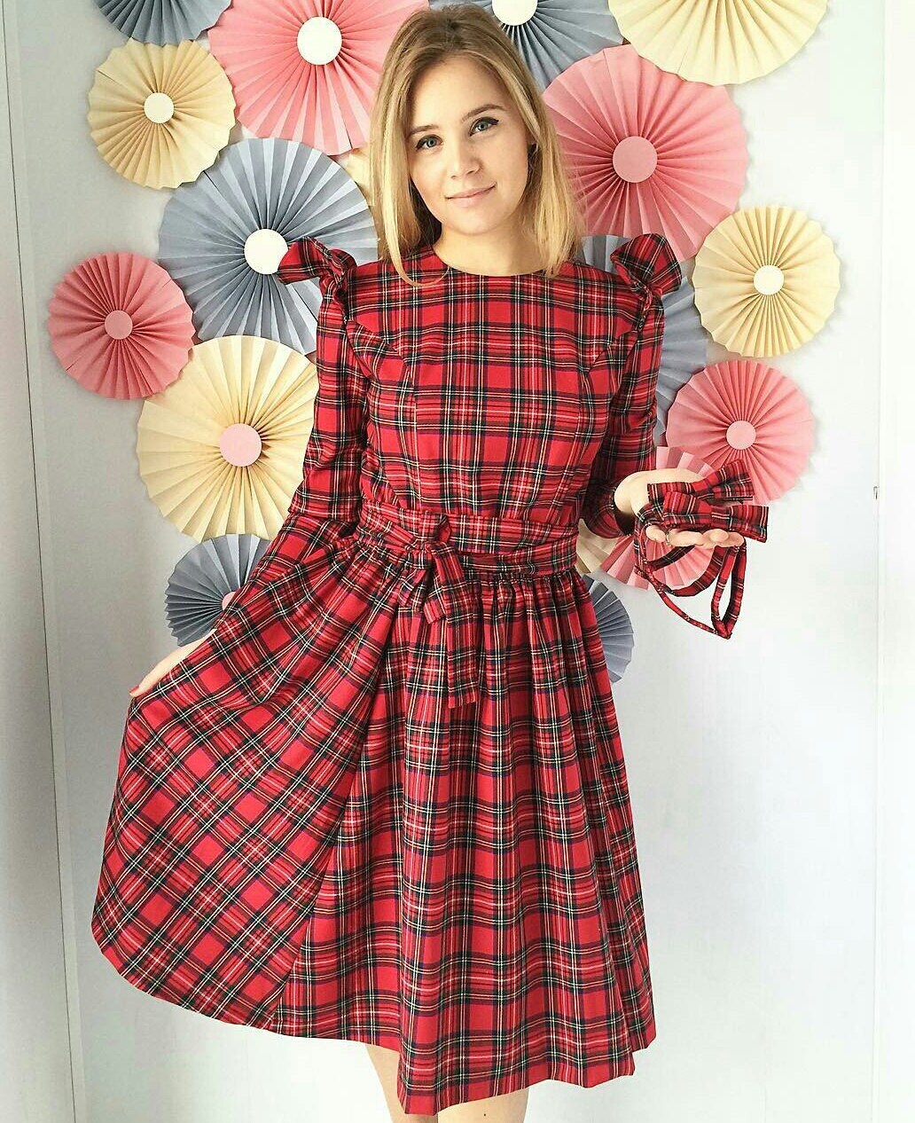 Tartan Stillkleid Kariertes Lässiges Ausgestelltes Kleid Mit Langen Ärmeln Partykleid Jeden Tag Kariertes Tartan Stillkleid Kariertes Lässiges Ausgestelltes Kleid Mit Langen Ärmeln Partykleid Jeden Tag Kariertes von CreativeStudiDesigns