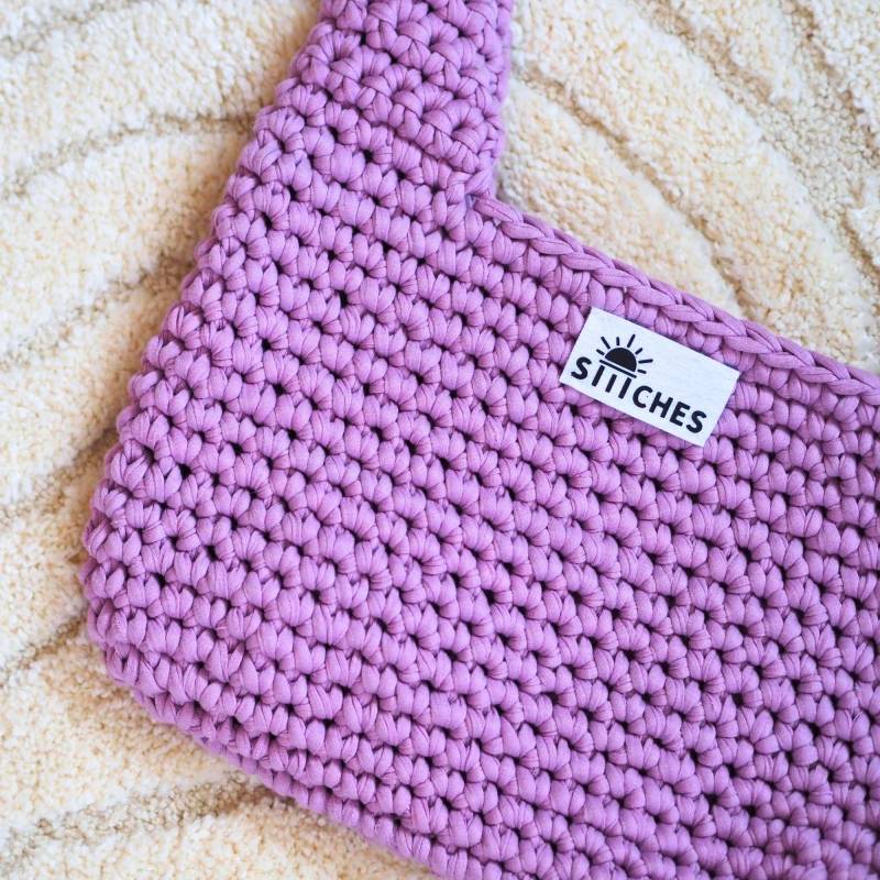 Häkeltasche I Handtasche Handgemachte Aus T-Shirt Garn Perfekter Alltagsbegleiter L Sunni Stitches Product von CreativeStueble