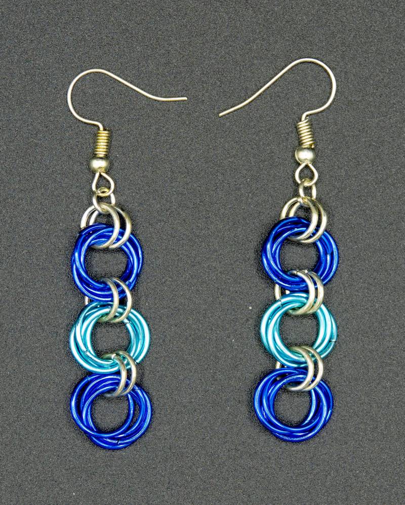 Chain-Maille-Ohrringe Aus Aluminiumdraht von CreativebeadcraftDE