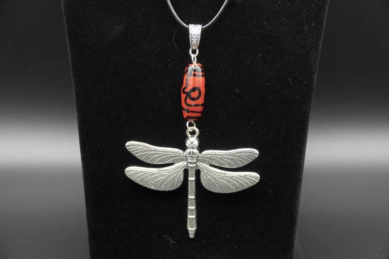 Libellen-Anhänger Mit Glasperle von CreativebeadcraftDE