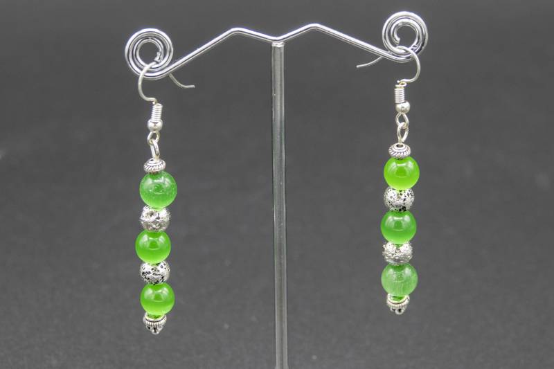 Ohrringe Mit Glas - Und Metall-Perlen von CreativebeadcraftDE