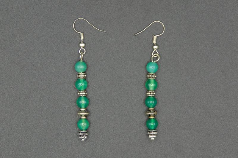 Ohrringe Mit Glas - Und Tibet-Perlen von CreativebeadcraftDE