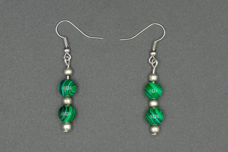 Ohrringe Mit Malachit-Perlen von CreativebeadcraftDE