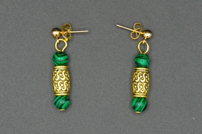 Ohrstecker Im Tibet-stil Mit Edelsteinperlen von CreativebeadcraftDE