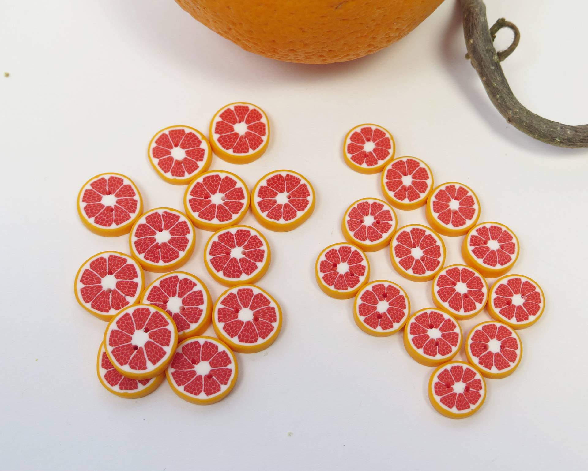 Grapefruit Knöpfe Im 6Er Oder 4Er Set Grapefruit Knöpfe Im 6Er Oder 4Er Set von Creativinsel