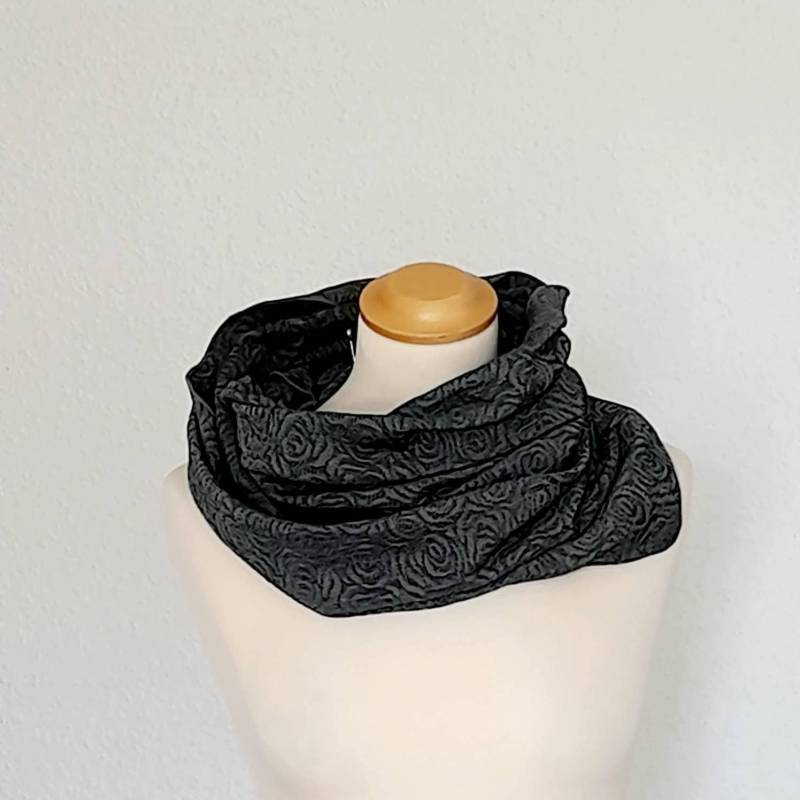 Loop Aus Cloque Jersey in Grau von Creativstoffe