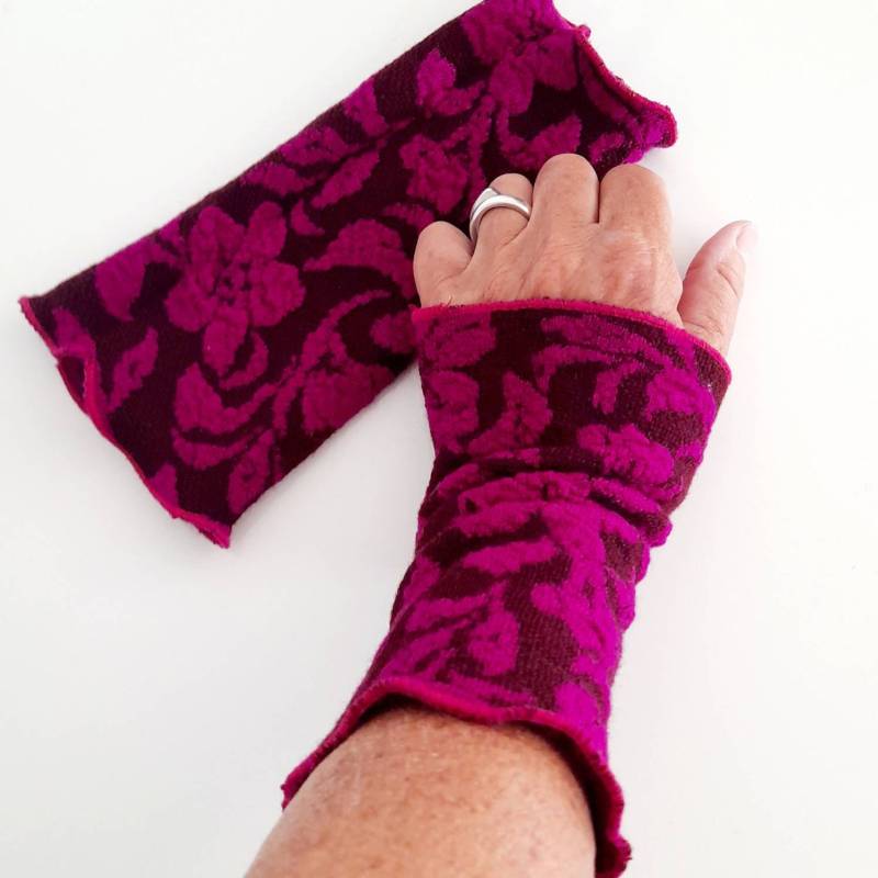 Merino Jacquard Strick Stulpen von Creativstoffe