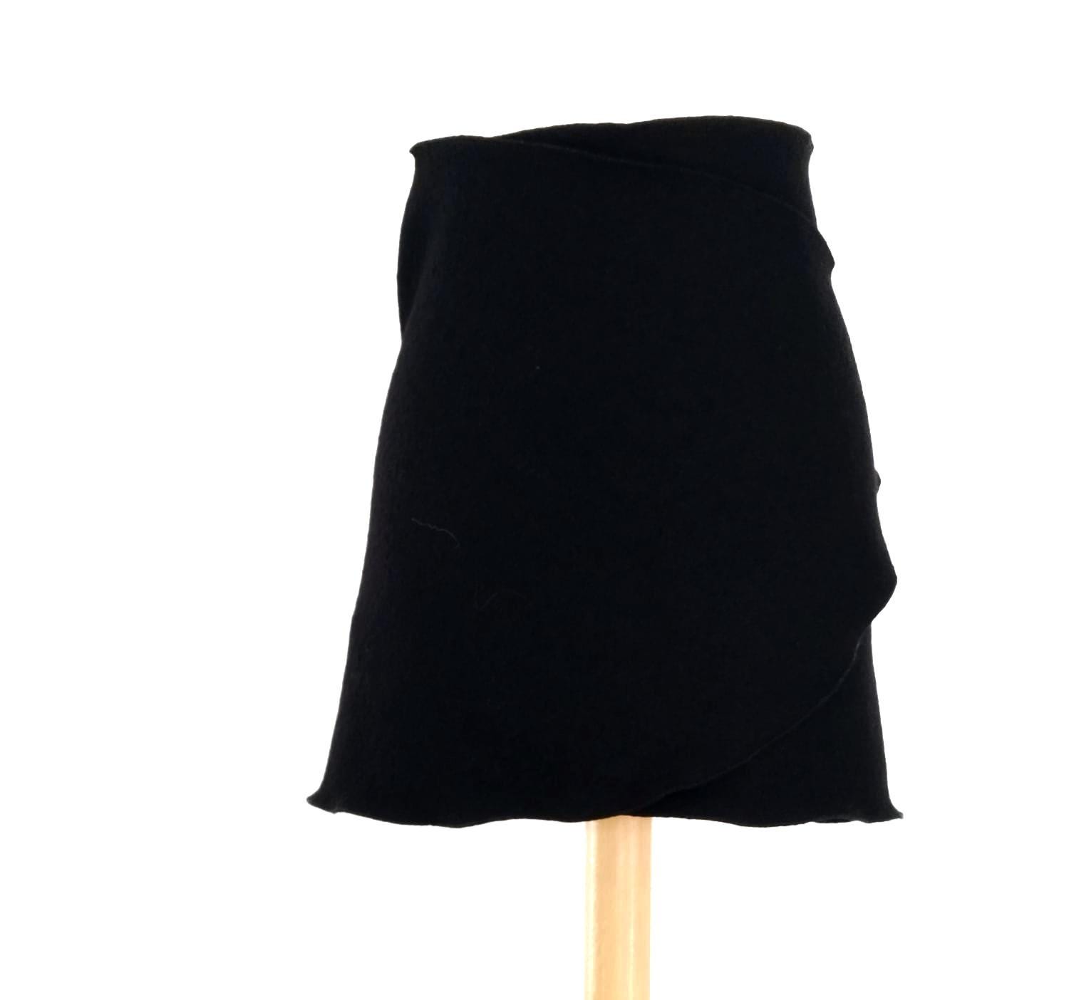 Walk Cacheur, Überrock Schwarz 100% Wolle von Creativstoffe