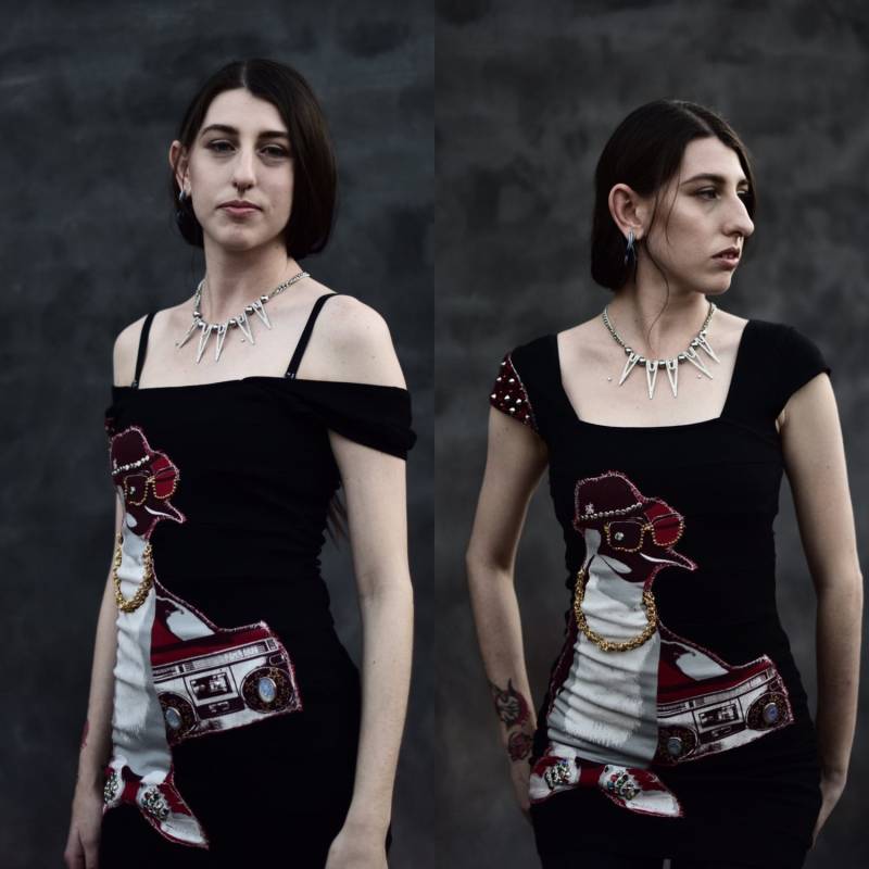 Hip Hop Pinguin Mit Boombox Kleid Hip Hop Pinguin Mit Boombox Kleid von CreatorsForACause