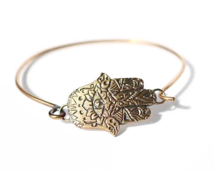 Hamsa Armreif Aus Messing Hamsa Armreif Aus Messing von CreaturesVirtue