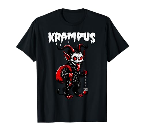 Süßes Baby Krampus Gruselige Weihnachten Krampusnacht T-Shirt von Creepy Cute Baby Krampus Christmas Krampusnacht