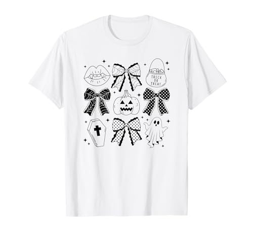 Halloween Kokette Schleifen für Kinder und Erwachsene T-Shirt Halloween Kokette Schleifen für Kinder und Erwachsene T-Shirt von Creepy Cute Halloween Coquette Bows