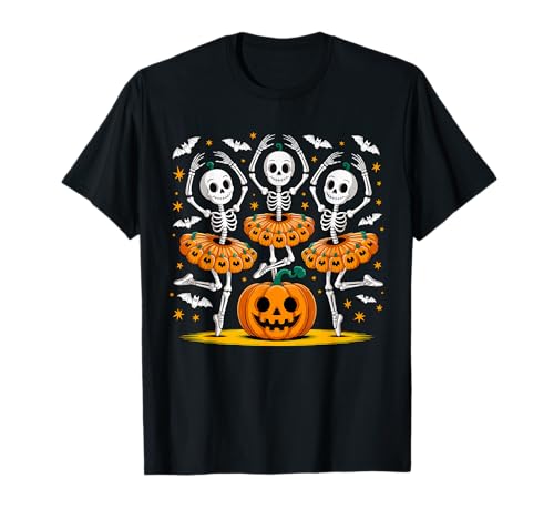 Ballett-Skelett Kürbis Halloween Männer Frauen Jungen T-Shirt Ballett-Skelett Kürbis Halloween Männer Frauen Jungen T-Shirt von Creepy Cute Halloween Dancewear