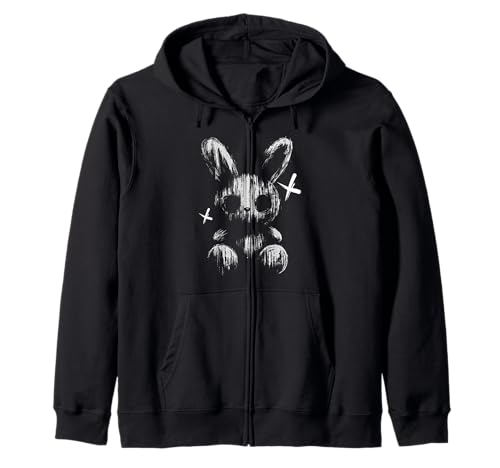 Gruseliges Anime-Goth-Hase Hase Japanisches Anime-Goth-Mädchen Kapuzenjacke Gruseliges Anime-Goth-Hase Hase Japanisches Anime-Goth-Mädchen Kapuzenjacke von Creepy Kawaii Bunny Japanese Mythology Gothic