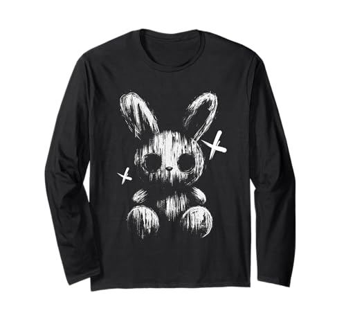 Gruseliges Anime-Goth-Hase Hase Japanisches Anime-Goth-Mädchen Langarmshirt Gruseliges Anime-Goth-Hase Hase Japanisches Anime-Goth-Mädchen Langarmshirt von Creepy Kawaii Bunny Japanese Mythology Gothic