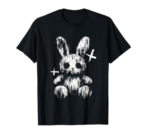 Gruseliges Anime-Goth-Hase Hase Japanisches Anime-Goth-Mädchen T-Shirt von Creepy Kawaii Bunny Japanese Mythology Gothic