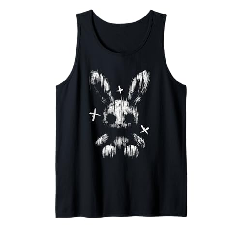 Gruseliges Anime-Goth-Hase Hase Japanisches Anime-Goth-Mädchen Tank Top von Creepy Kawaii Bunny Japanese Mythology Gothic
