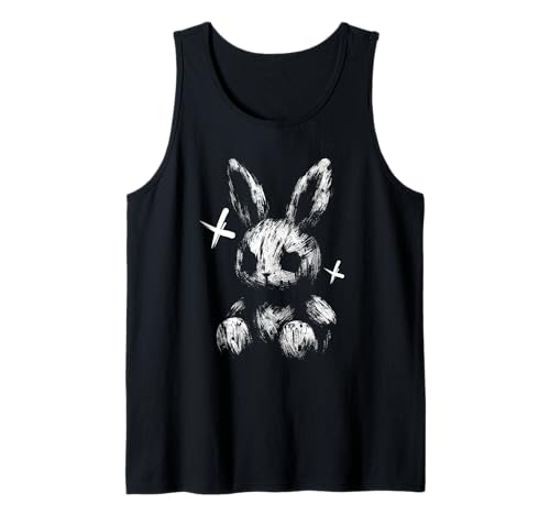 Gruseliges Anime-Goth-Hase Hase Japanisches Anime-Goth-Mädchen Tank Top von Creepy Kawaii Bunny Japanese Mythology Gothic